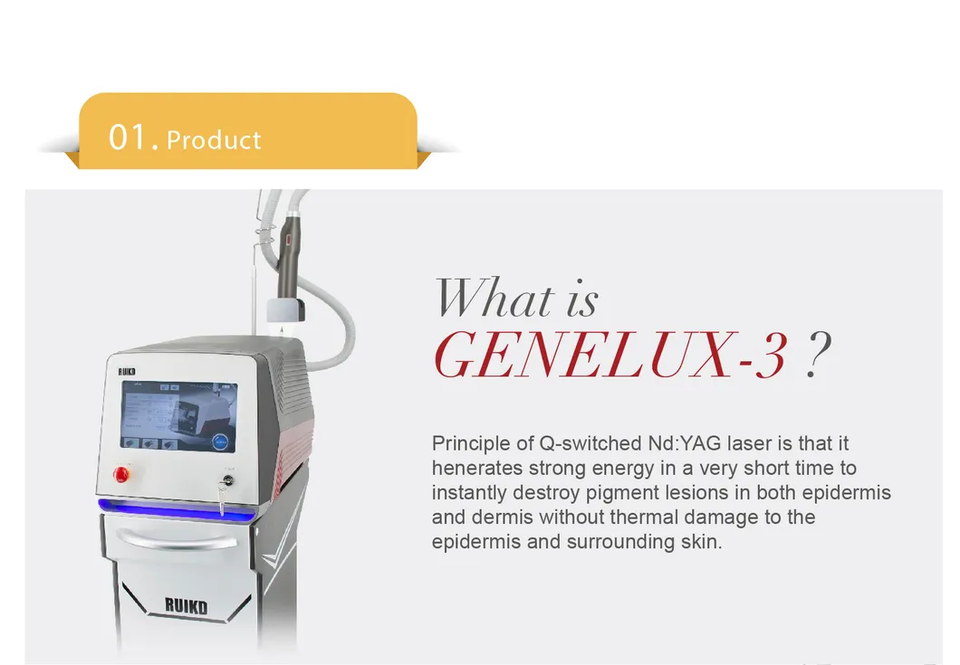 1064nm/ 532nm Portable ND YAG Laser Tattoo Removal Beauty Equipment