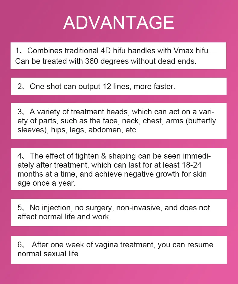 5in 1 4D 5D 9d Hifu Ultra Therapy Vmax Hifu Vaginal Tightening Liposonix Lipohifu Slimming Machine