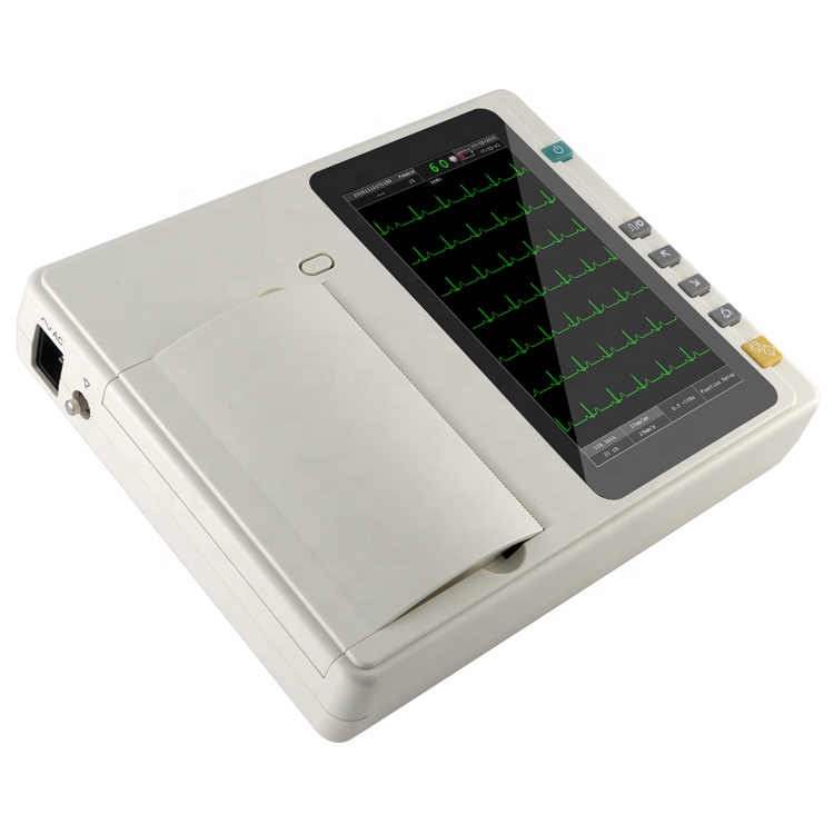 6 Channel ECG Machine, Electrocardiograph, Touch Screen ECG Machine