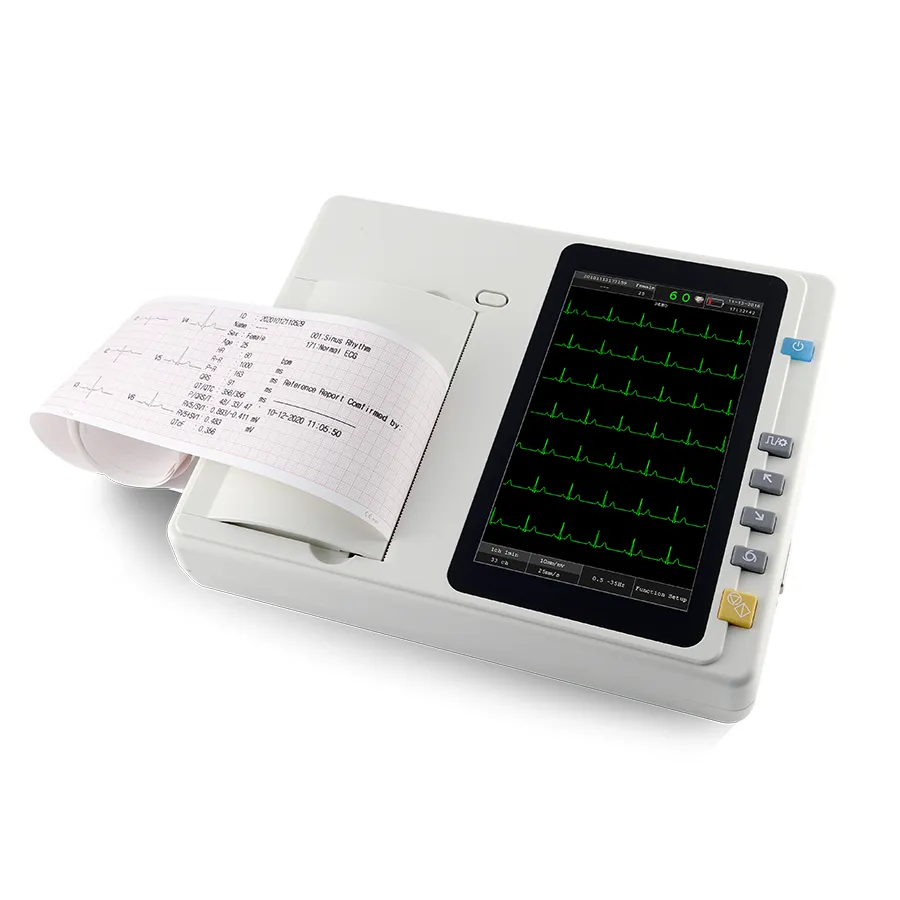 6 Channel ECG Machine, Electrocardiograph, Touch Screen ECG Machine