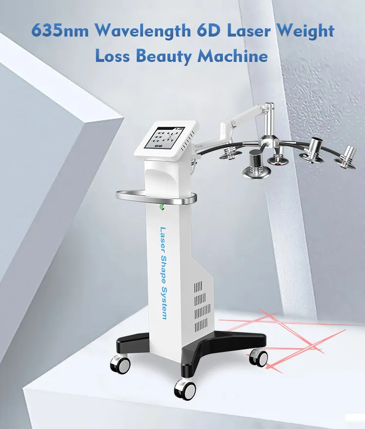 6D 635nm Red Light Therapy Body Slimming Laser Treatment Maxlipo Laser Lipolysis Slimming Machine