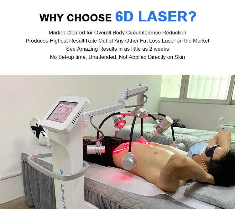 6D 635nm Red Light Therapy Body Slimming Laser Treatment Maxlipo Laser Lipolysis Slimming Machine