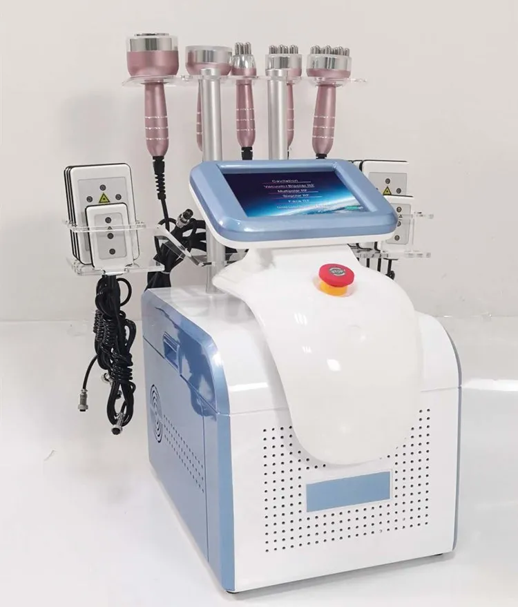 6in1 Ultrasound Cavitation Vacuum RF Lipolaser Weight Loss Machine for Body Slimming