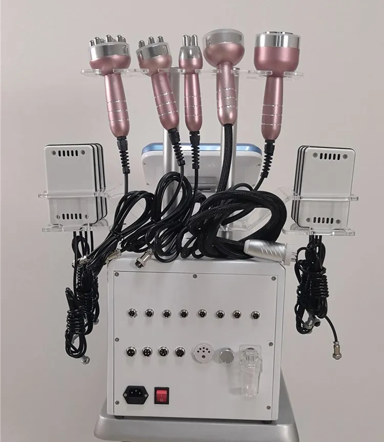 6in1 Ultrasound Cavitation Vacuum RF Lipolaser Weight Loss Machine for Body Slimming