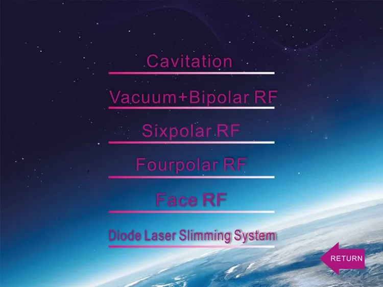 6in1 Ultrasound Cavitation Vacuum RF Lipolaser Weight Loss Machine for Body Slimming