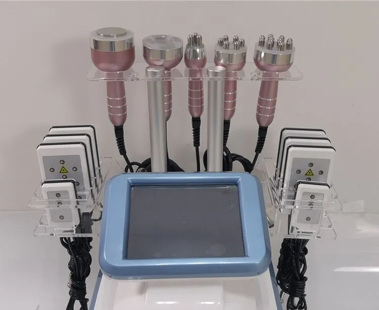 6in1 Ultrasound Cavitation Vacuum RF Lipolaser Weight Loss Machine for Body Slimming