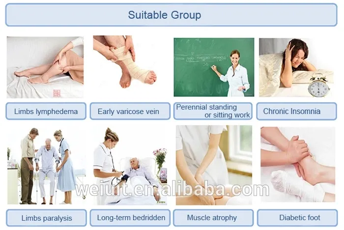 8-Chamber Air Pressure Extremity Massager Suitable for People Who Suffer From Leg Peoblems