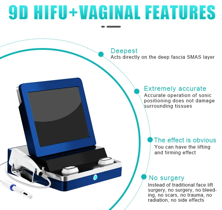 9d#H-11 2021 Vesta New Products High Focused Ultrasound 9d+Vaginal Features Machine