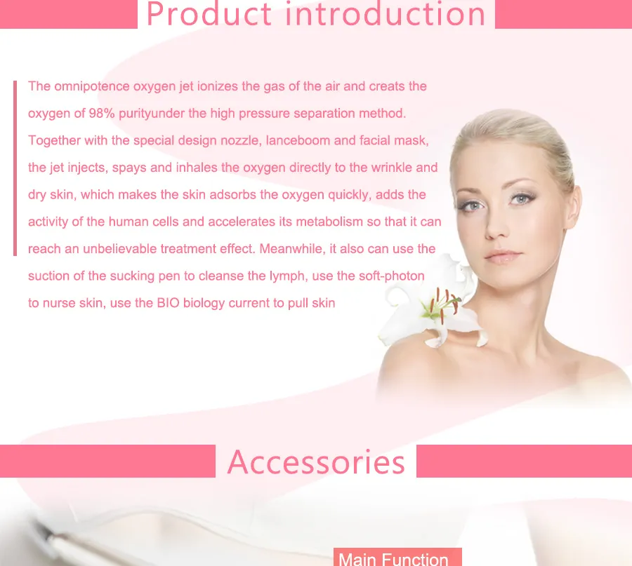Almighty Oxygen Injection Anti Aging and Skin Rejuvenation Beauty Machine