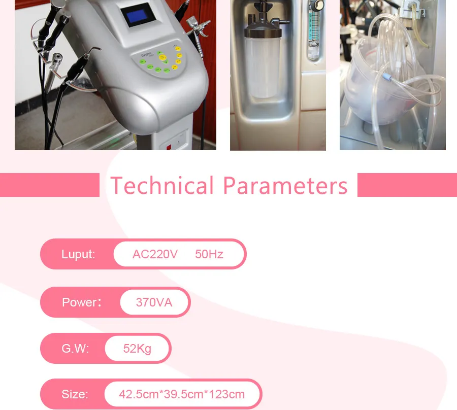 Almighty Skin Test Skin Rejuvenation Oxygen Injection Activating Beauty Machine
