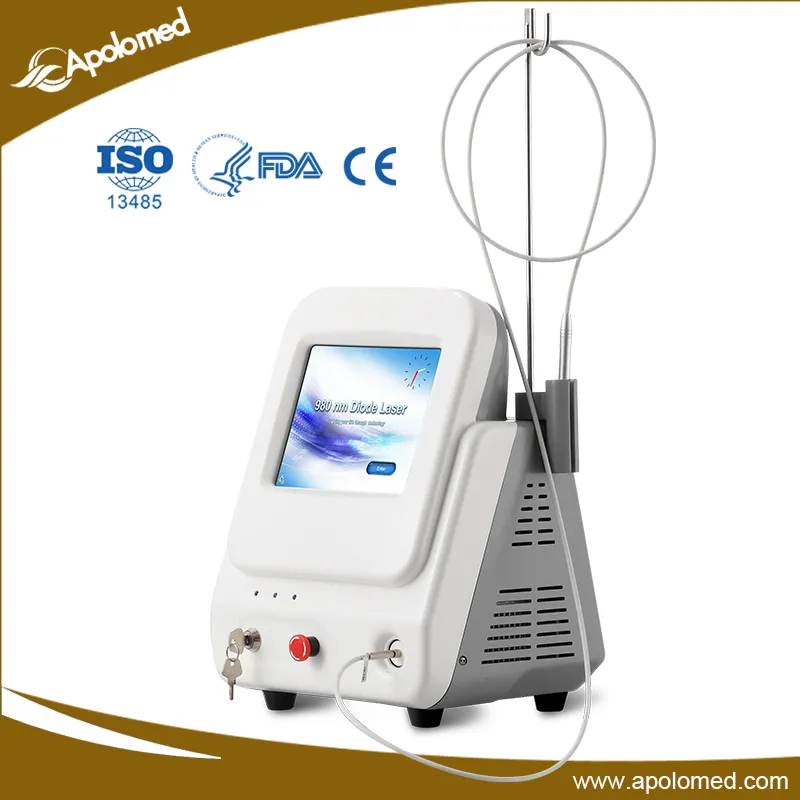 Apolo Vascular Lesions Therapy Leg Veins Treatment 980nm Diode Laser Machine