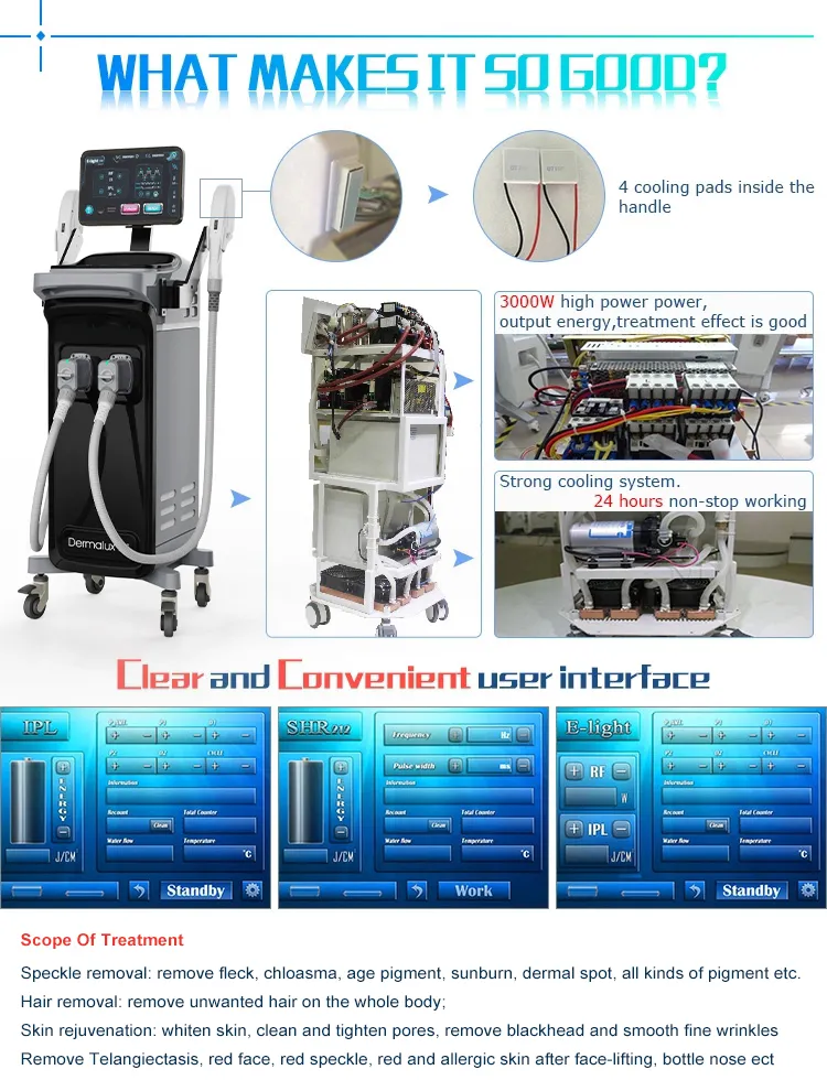 Attractive Photon Multifunctional Depilation Machine Shr IPL 1million Shots