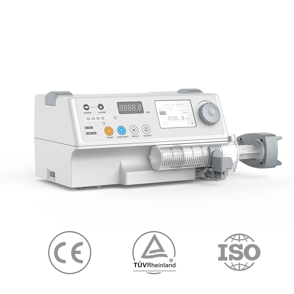 Automatic Medical Syringe Pump Factory Portable Laboratory Single Channel Syringe Pump with CE