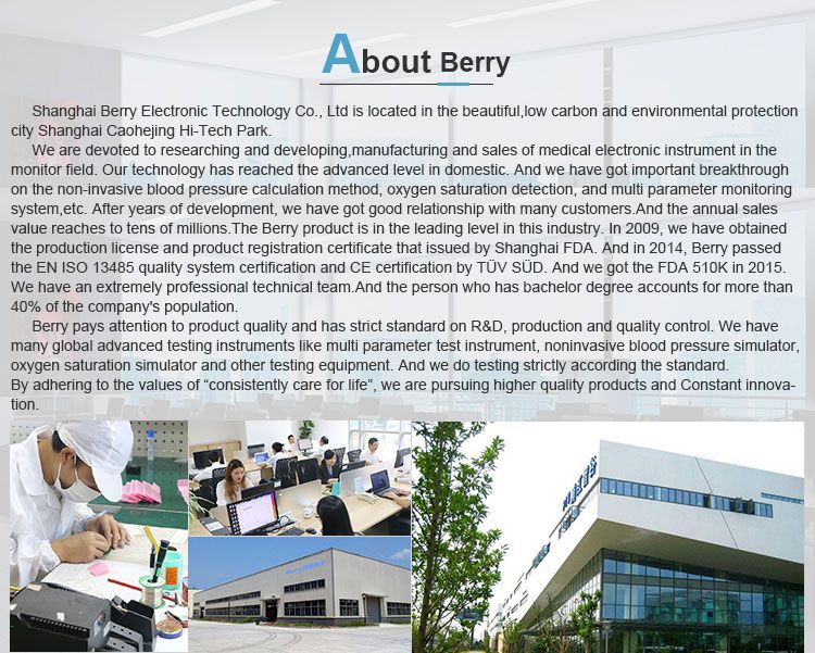 Berry 2.4 Inches High TFT LED Display Multi Parameter Patient Monitor