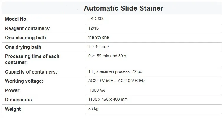 Biometer China Supply Pathology Promotional Fully Automated Tissue Slide Stainer