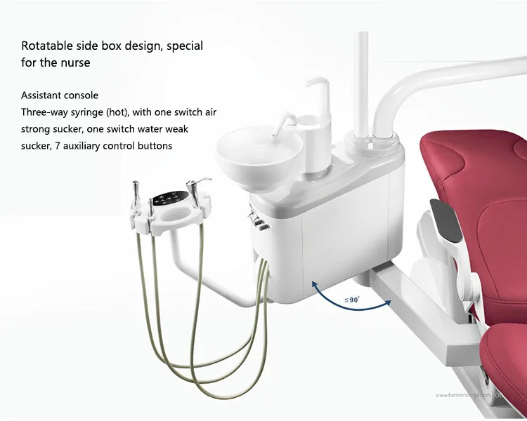 Biometer Standard High Quality Rotatable Side Box Automatic Armrest Controlled Integral Dental Chair