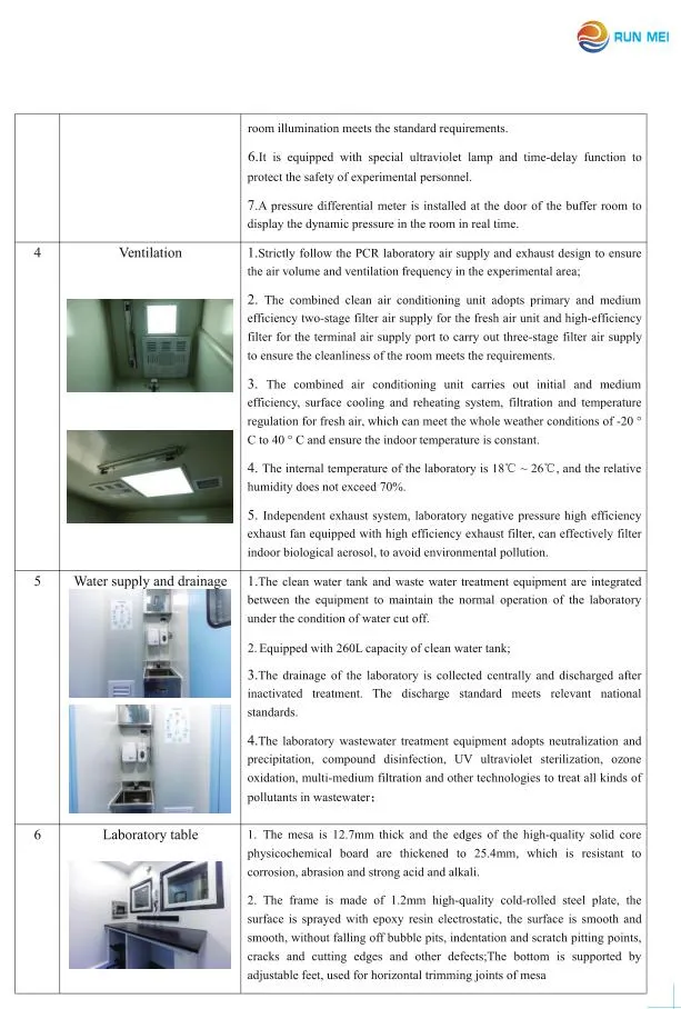 Bsl 2 /Bsl 3 Mobile Medical Testing Laboratory for Virus