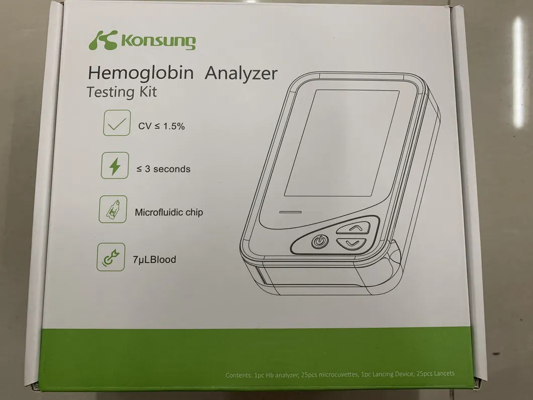 CE Approved H7 Professional Poct Hemoglobin Analyzer Hba1c Meter for Medical Use