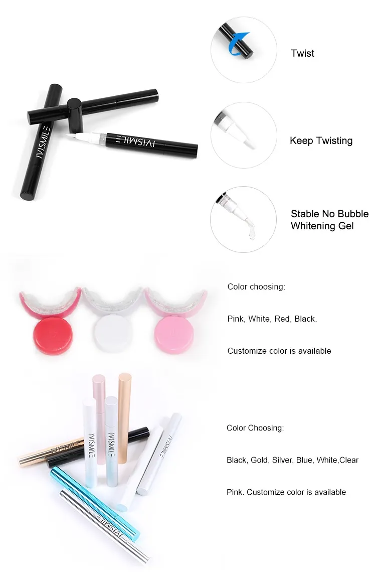 CE Approved Newest Patented Fast Result Beautiful Smile Professional Teeth Whitening Kit Private Label