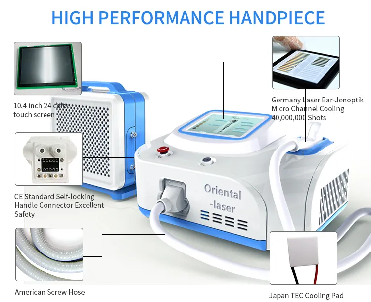CE Approved Professional Diode Laser Hair Removal Machine 808nm
