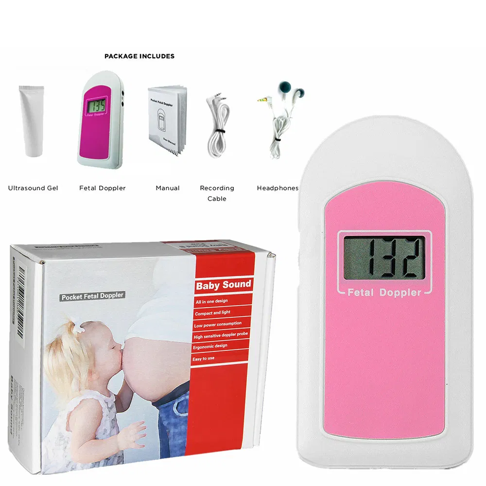 CE-Certified Baby Sound B High-Fidelity Heartrate Ultrasound Prenatal Pocket Fetal Doppler
