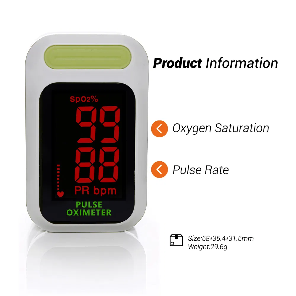 CE FDA Approved OLED LED TFT Oxygen Meter OEM ODM Fingertip Pulse Oximeter