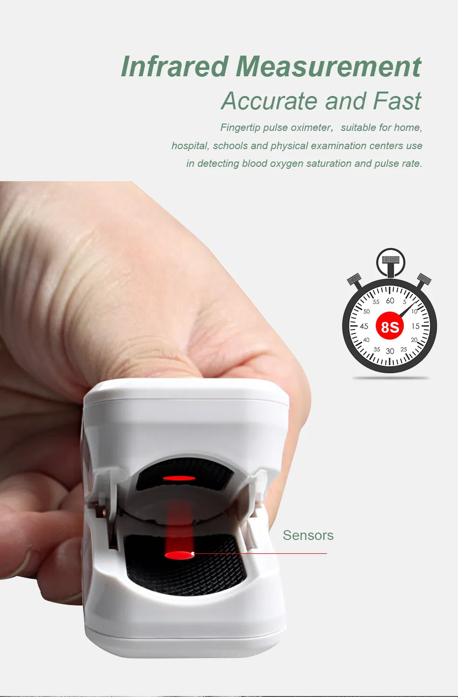 CE FDA Approved OLED LED TFT Oxygen Meter OEM ODM Fingertip Pulse Oximeter