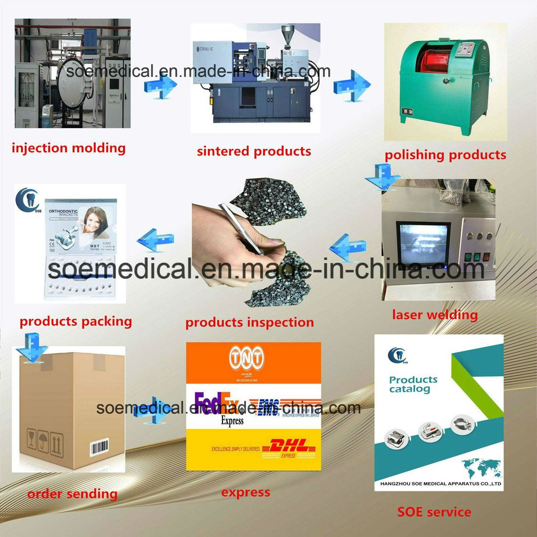 China Dental Supply Orthodontic Autoligado Brace with FDA ISO