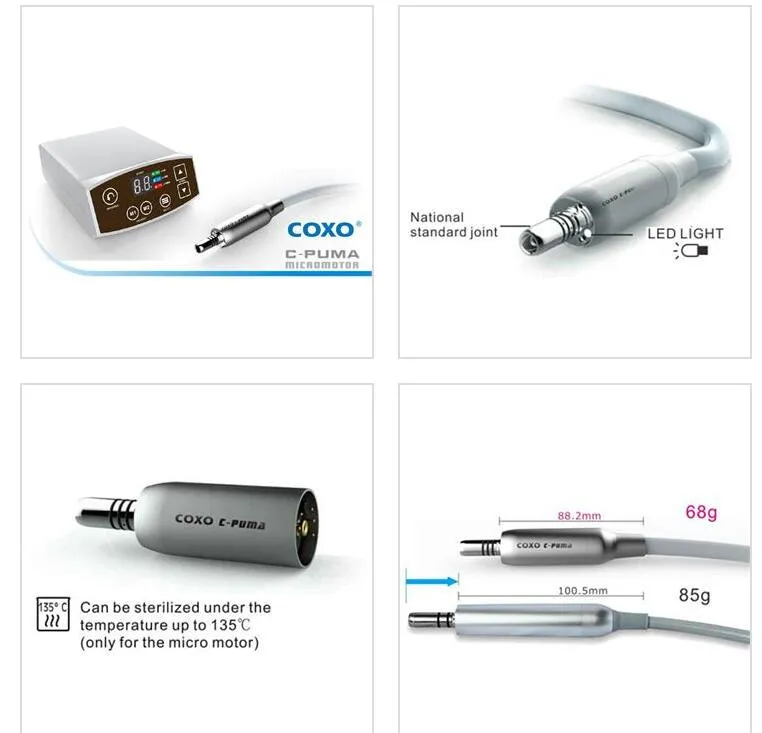 Coxo Dental LED Brushless Mini Electric Micromotor C-Puma