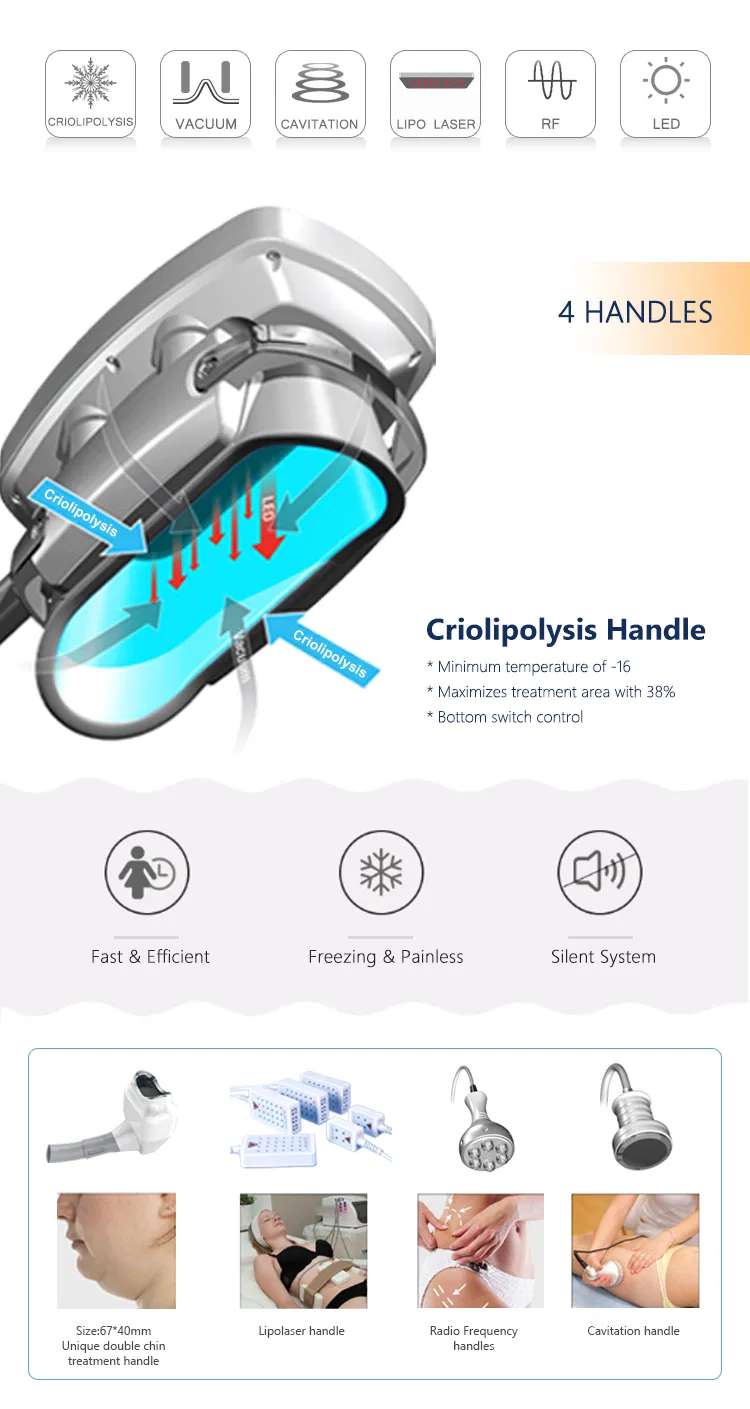 Cryo Cold Lipolysis Machine Freeze Fat 360 Body Shaping Beauty Slimming Machine