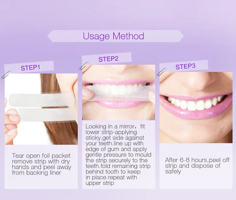 Custom Package Tooth Polishing Whiting Teeth Stripes