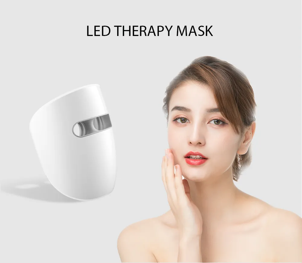 Custom Wholesale Face SPA Device Electric Facial Photon Light Therapy 120 LED Beads Beauty Mask for Women Men