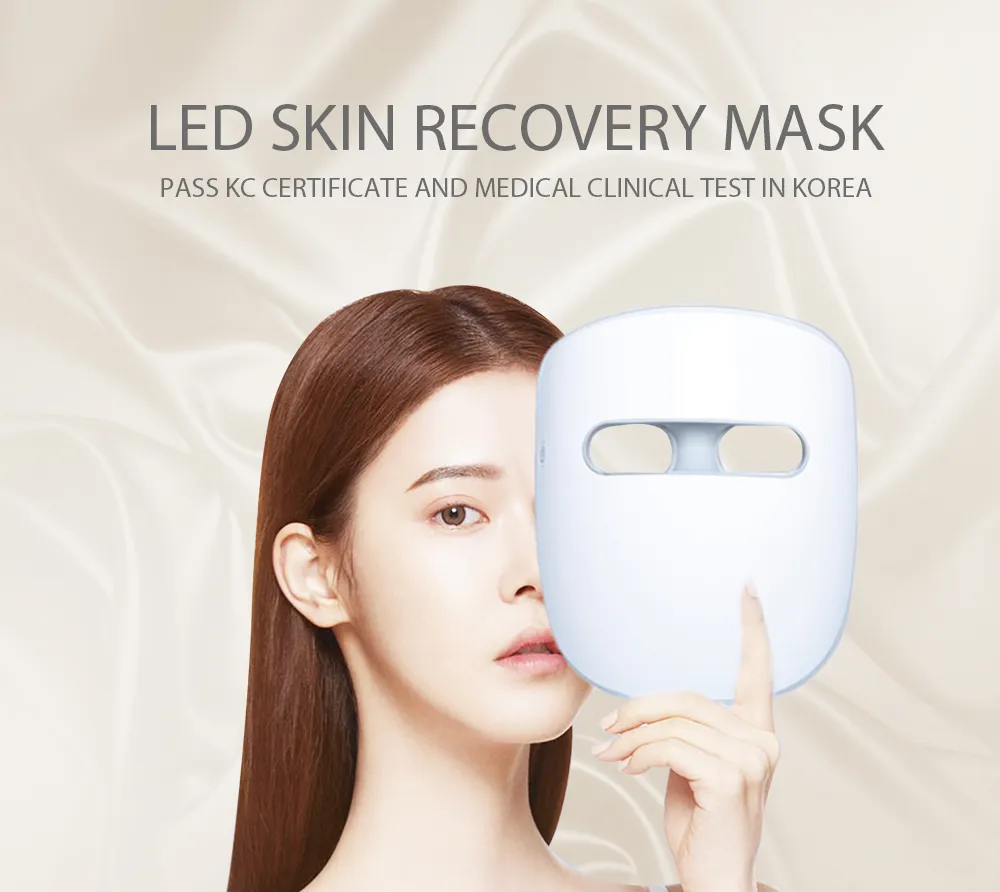 Custom Wholesale Face SPA Device Electric Facial Photon Light Therapy 120 LED Beads Beauty Mask for Women Men
