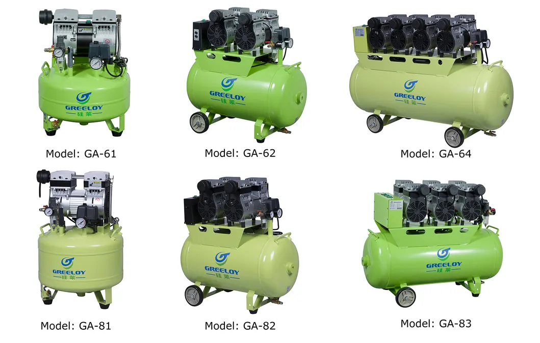Dental Air Compressor Price 90L Silent Oil Free Air Compressor for Sale