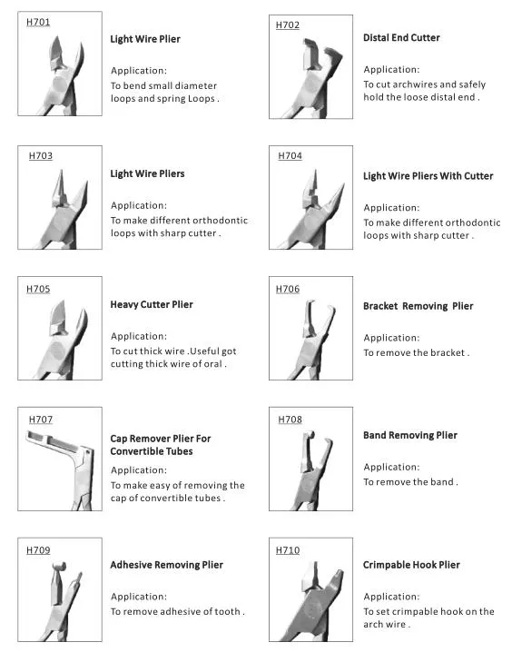 Dental Instrument Orthodontic Pliers Distal End Cutter