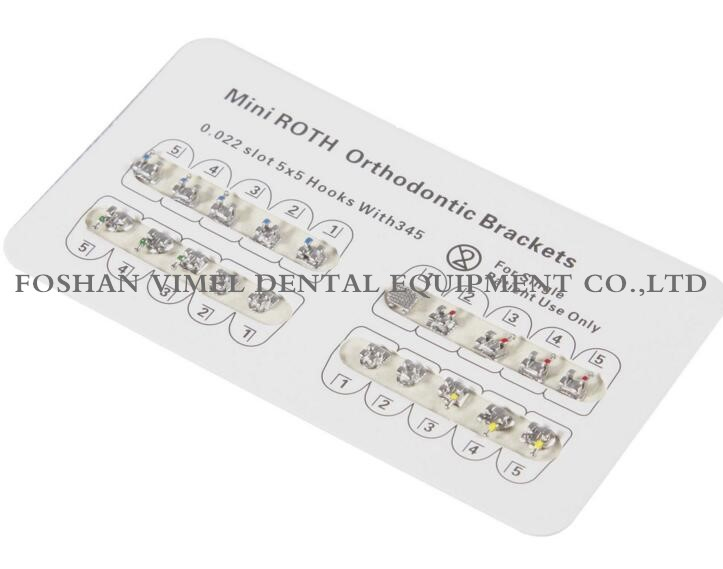 Dental Orthodontic Braces Bracket Mini Roth 022 Slot Hooks