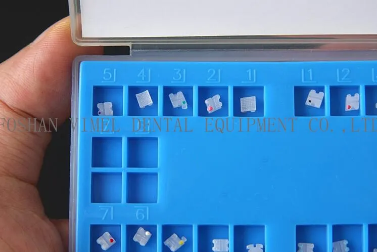 Dental Orthodontic Ceramic Bracket Brace Mini Roth Slot 022 345 Hooks Mesh Base