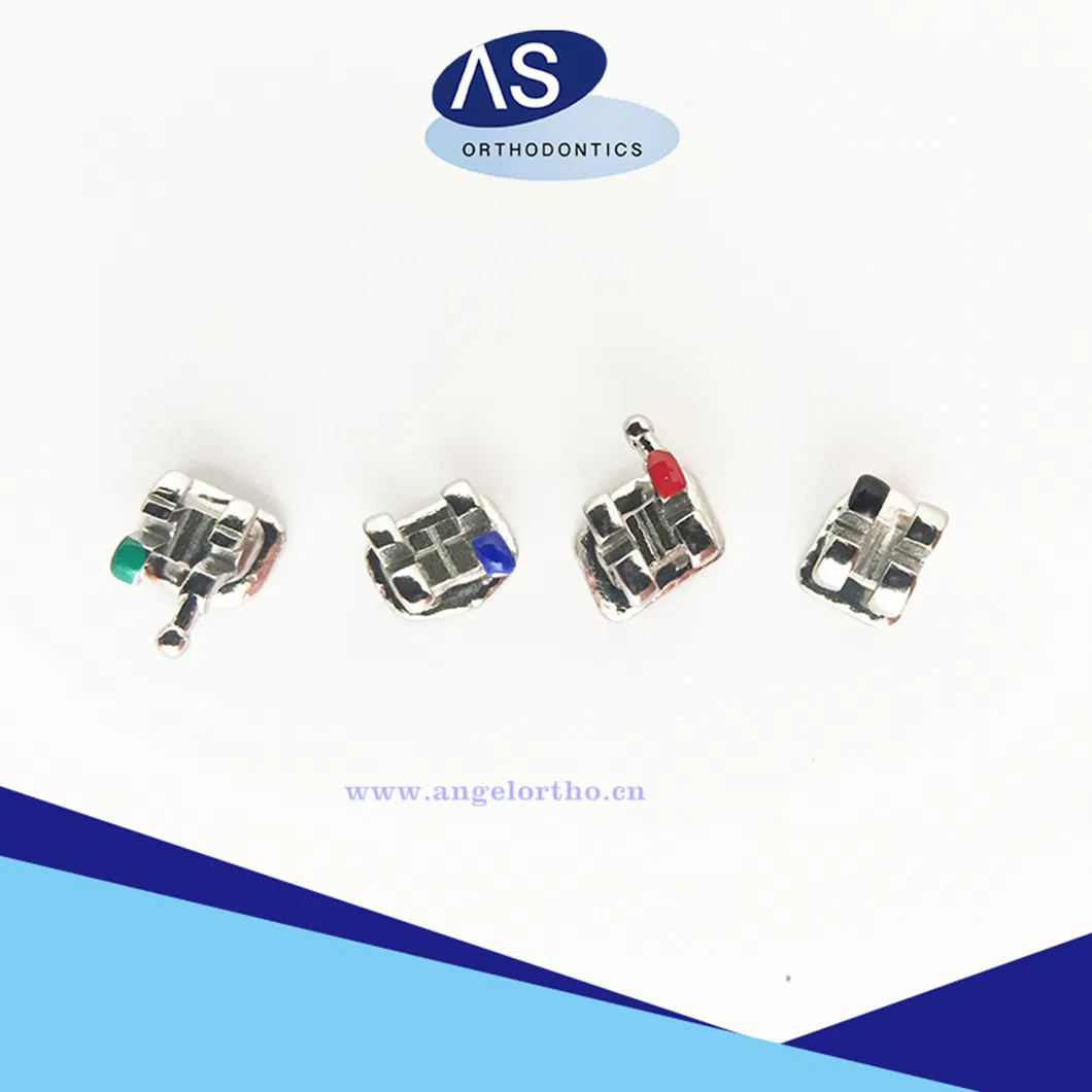 Dental Orthodontic Mini Mbt 022/018 Mesh Base Brackets with No Hook