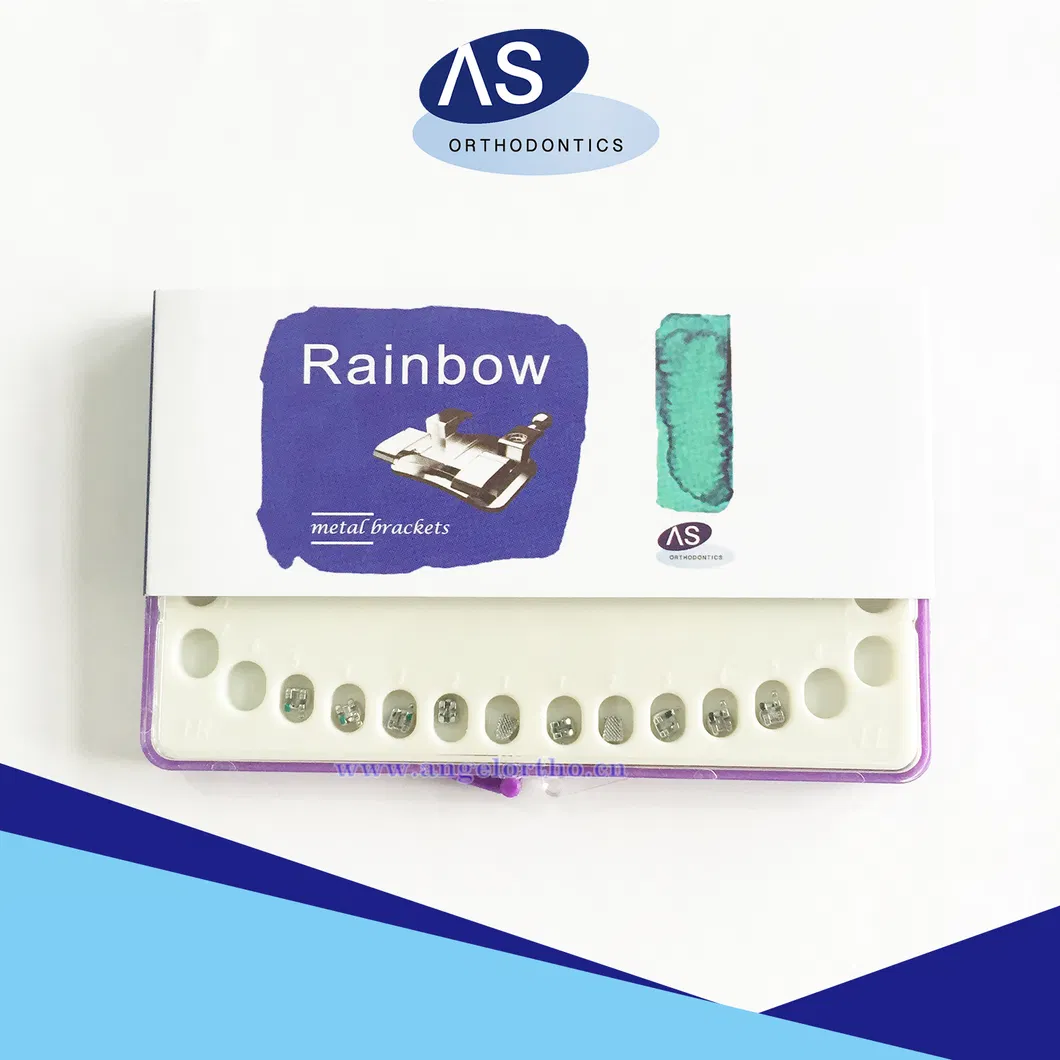 Dental Orthodontic Mini Mbt 022/018 Mesh Base Brackets with No Hook