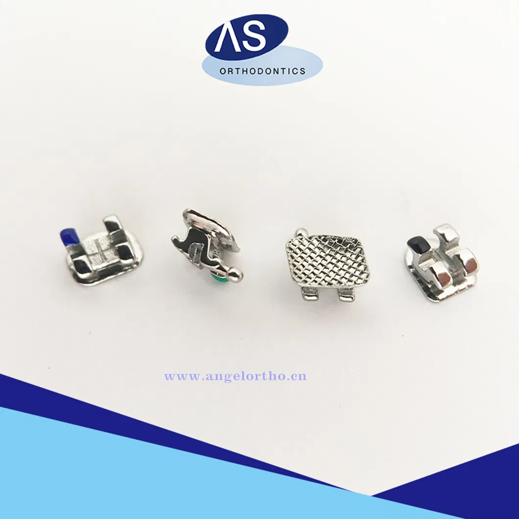 Dental Orthodontic Mini Mbt 022/018 Mesh Base Brackets with No Hook