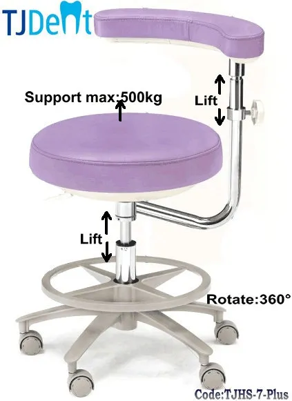 Dental Soft Sofa Ergonomic Handrest Rotatable Dentist Doctor Chair