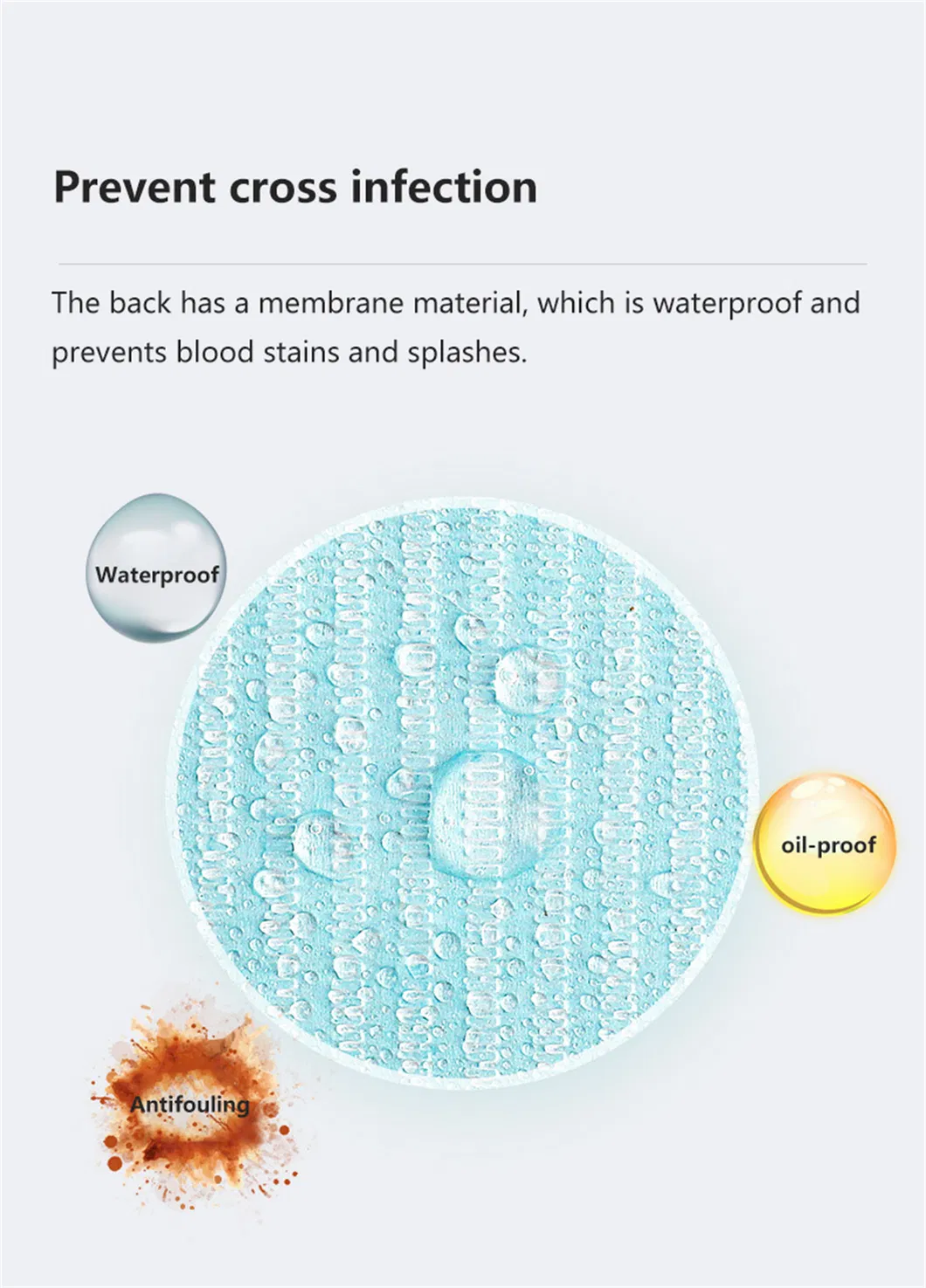 Dentistry Disposable Dental Bibs 13*18 Inch (33cm*45cm) Waterproof Medical Paper Scarf