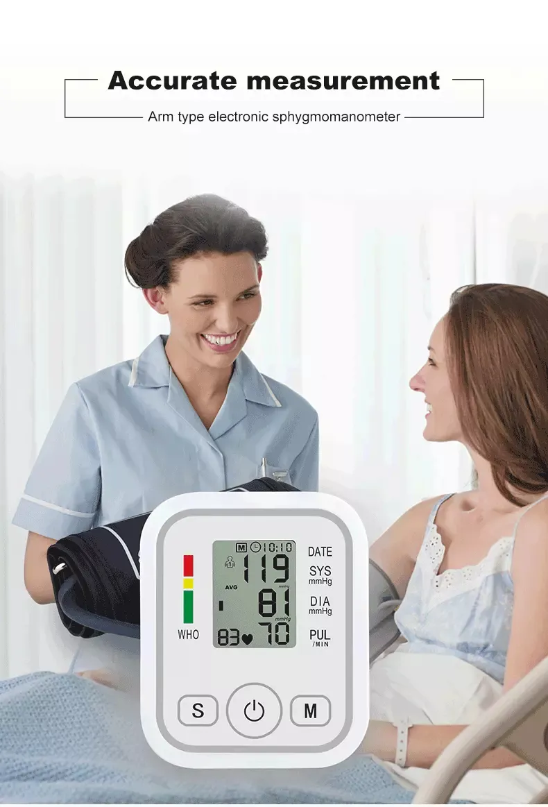 Digital Automatic Wrist Blood Pressure Monitor with New Cuff Design