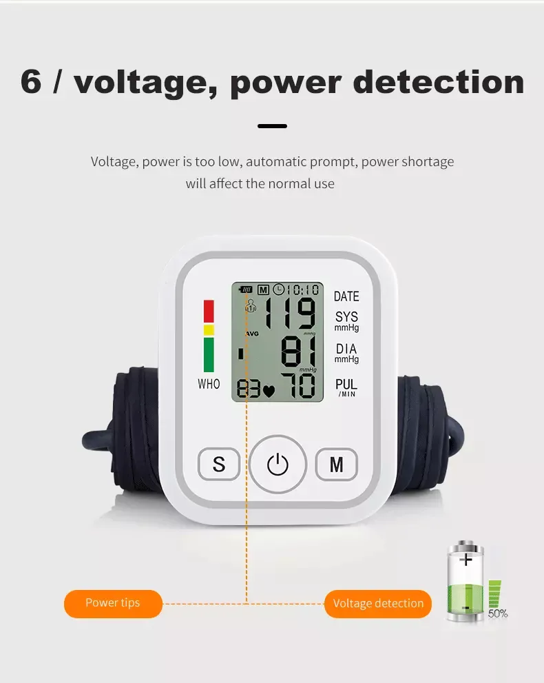 Digital Automatic Wrist Blood Pressure Monitor with New Cuff Design