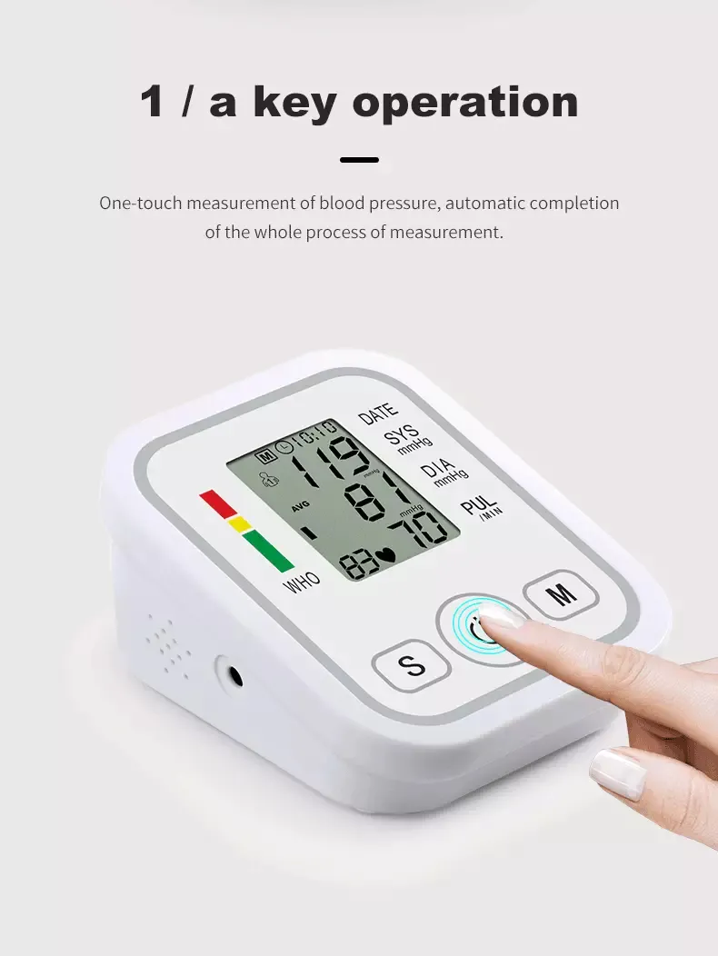 Digital Automatic Wrist Blood Pressure Monitor with New Cuff Design