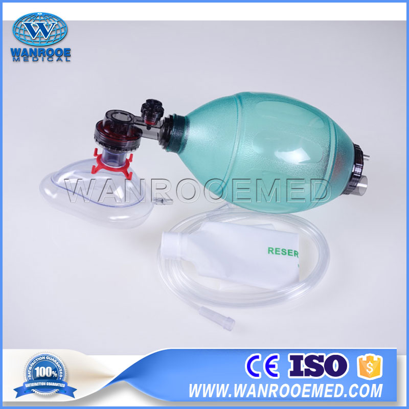 Eb83 Portable Ambulance Disposable CPR PVC Ambu Bag Manual Resuscitator for Infant and Adult