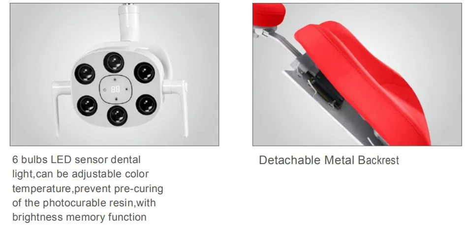 Electric Down-Mounted Yadeng Gladent Dental Chair Unit with Sensor