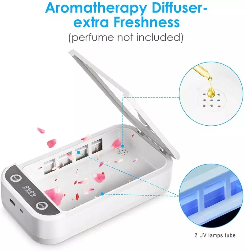 Esterilizador Desinfeccion Celulares Cell Phone Charger Light UV Disinfect Sanitizer Sanitizing Steriliser Disinfection Box