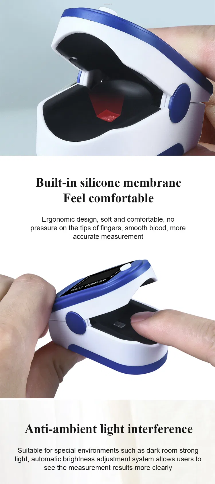 Fingertip Oximetro De Pulso Oximetro Finger Monitor Fingertip Oxygen Pulse Oximeter