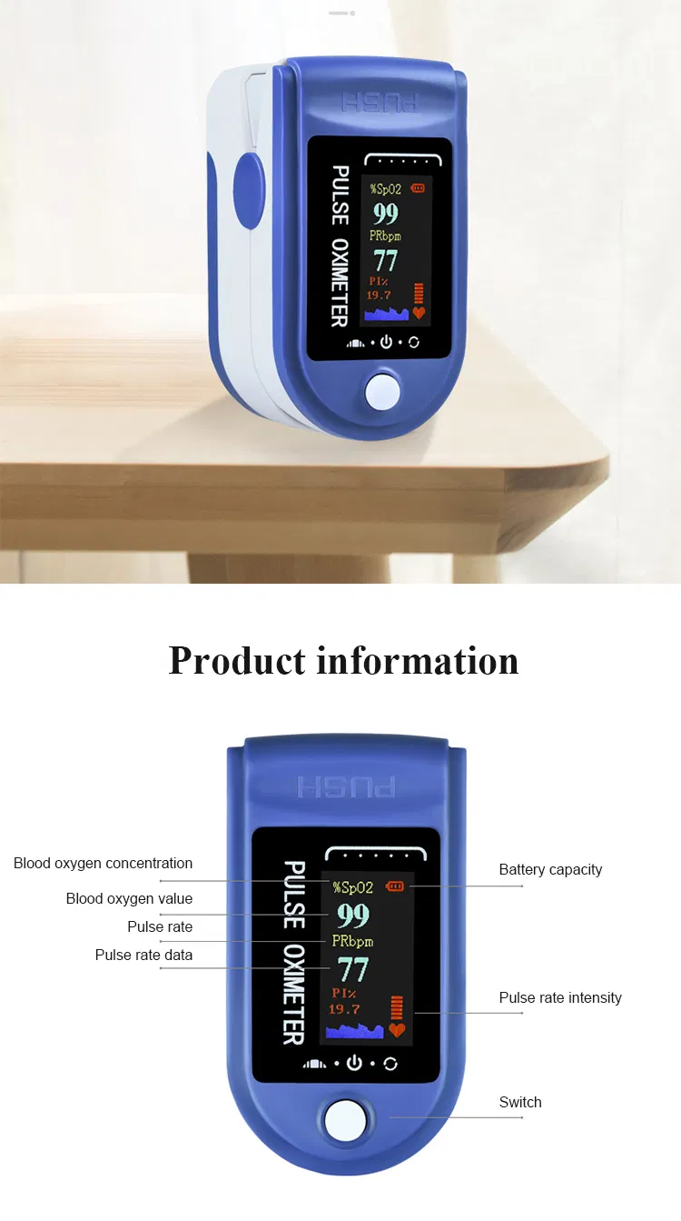 Fingertip Oximetro De Pulso Oximetro Finger Monitor Fingertip Oxygen Pulse Oximeter